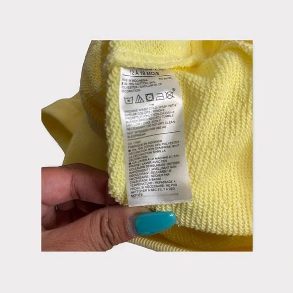 Janie and Jack Yellow Sweatshirt - Picture 3 of 4